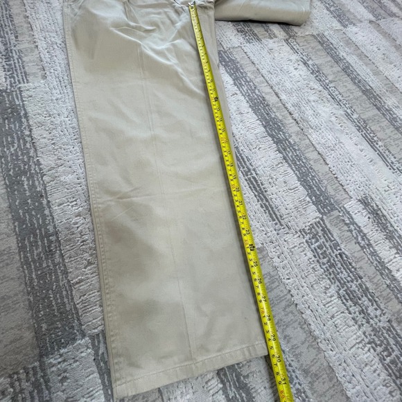 Vintage USA Polo Ralph Lauren Mens Khaki Pleated Twill Preppy Pants Size 36x30 - Picture 10 of 13